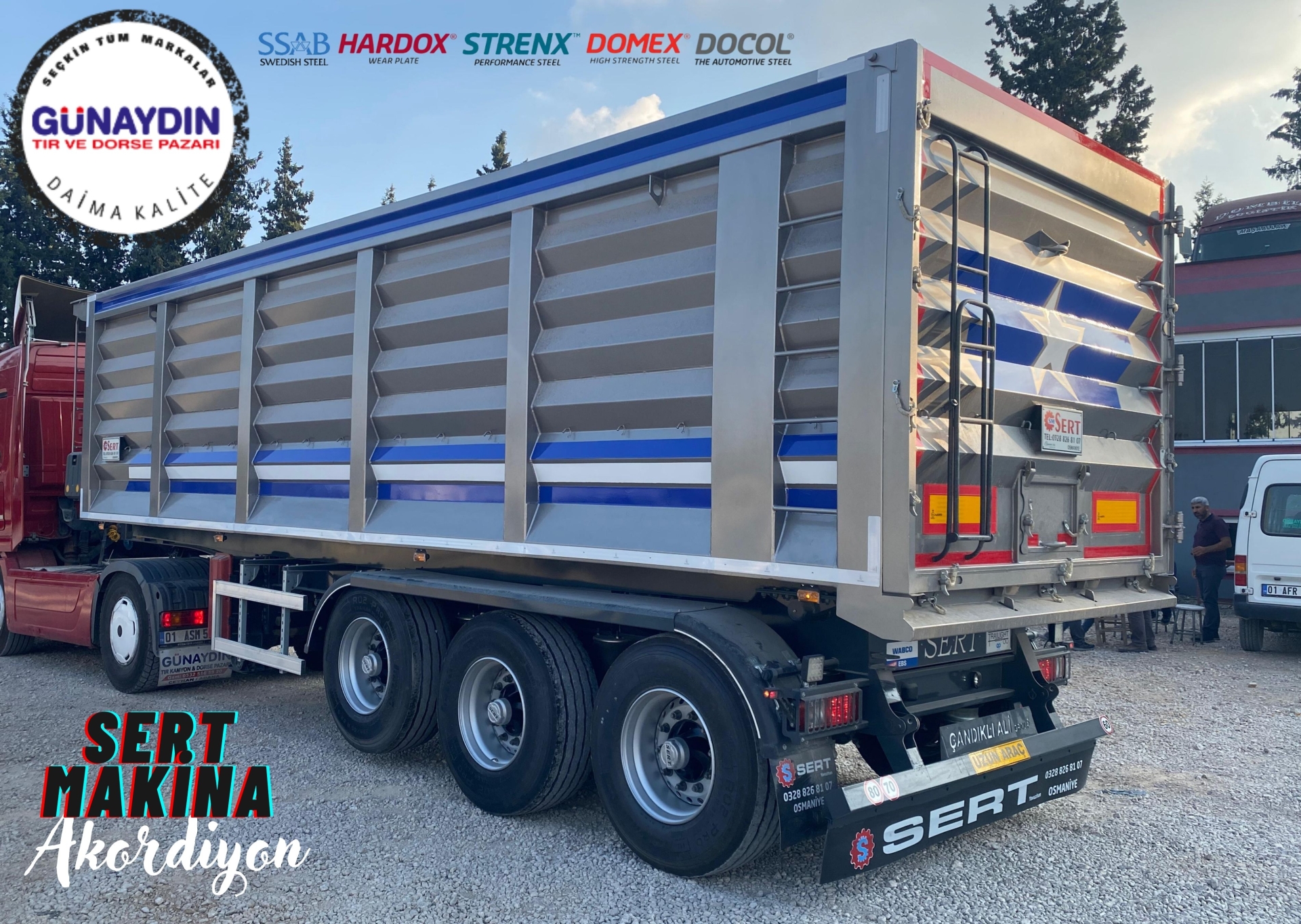 SERT MAKİNA 2026 AKORDİYON YAN VE TABAN 3 MM SSAB FULL ÇELİK